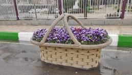 گلدان شهری فایبرگلاس