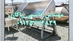 وت استیل 304 دوجدار گردان 1 تن دست دوم